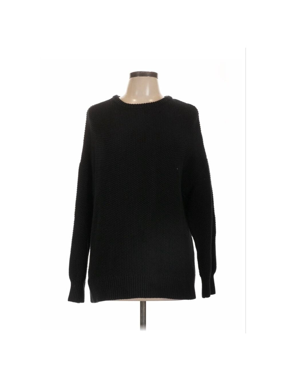 Old Navy Black Crew Neck Tunic Sweater Women's Small